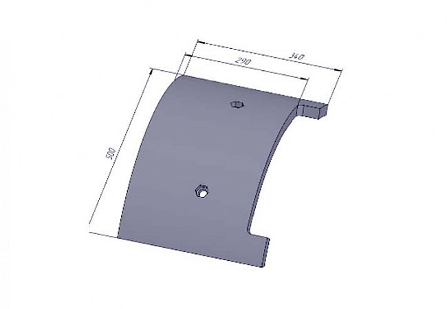 Бронелист затвора крайний Lintec