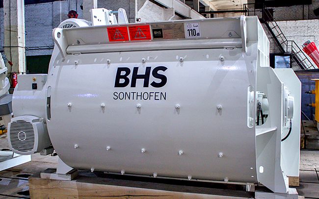 Двухвальный бетоносмеситель BHS - DKX 3.50
